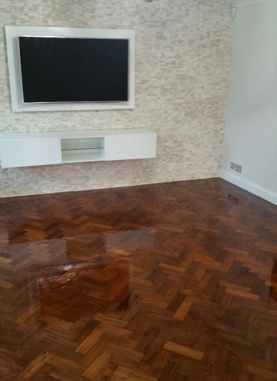 Feature tiled wall and floor - Wolf and Brown Ltd